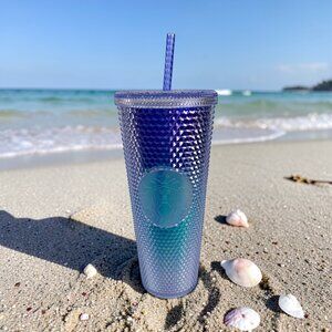 NEW Starbucks Summer 2021 Mermaid Studded Blue Purple Pink Ombre Tumbler Rare!